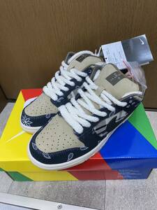 【未使用】NIKE / ナイキ スニーカー CT5053-001 SB DUNK LOW PRM QS TRAVIS SCOTT 26cm 箱付き 