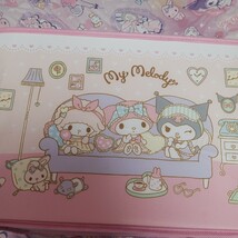 My Melody マイメロディ 収納ボックス ケース 折り畳みボックス ガールズトーク ピンク マイスウィートピアノ クロミ インテリア サンリオ_画像3