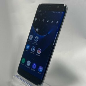 1円～【ジャンク品】Galaxy S7 edge SC-02H docomo端末 Samsung SIMロック解除済み 〇判定 画面割れの画像1