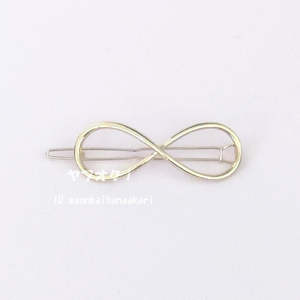  hair clip ribbon * hairpin * Gold 