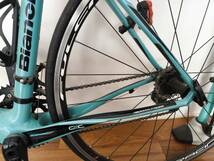 【引取限定】　BIANCHI インテンソ　2014 フレームサイズ53cm　インテンソ/フル105　工具/スタンド/空気入れ/サドルバッグ/ローラー付属_画像7