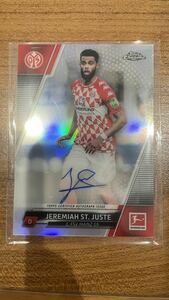 Jeremiah st. juste 直筆サインカード topps chrome bundesliga Auto マインツ ブンデスリーガ サッカー トレカ soccer