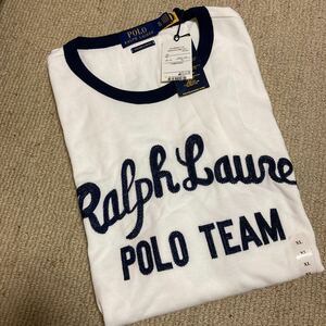 未使用！タグ付 Ralph Lauren/ラルフローレン POLO 鹿子Tシャツ XL CUSTOM SLIM FIT POLO TEAM