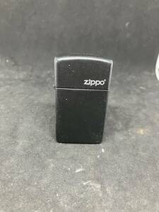 1円 希少 レア ZIPPO ジッポ マット ブラック 無地 煙草 タバコ 着火具 喫煙具 オイル ライター ケース付 現状品 保管品 コレクション