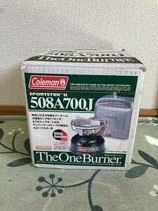 1円 希少 レア Coleman コールマン スポーツスター 508A 700J キャンプ アウトドア バーナー BBQ シングルバーナー 元箱 付属品付 現状品