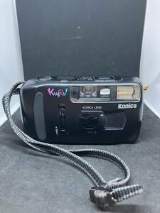 1円 希少 レア KONICA コニカ KANPA カンパ コンパクト フィルム カメラ 現状品 保管品 コレクション レトロ ヴィンテージ ブラック