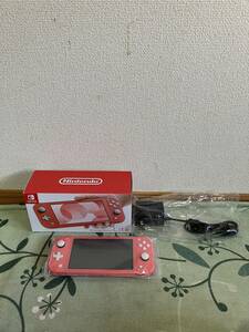 1 jpy rare rare unused goods Nintendo Switch Lite nintendo switch light HDH-001 coral pink original box accessory attaching present condition goods home use game machine 