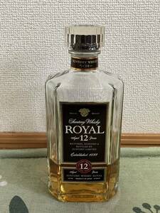 1円 希少 レア SUNTORY サントリー ROYAL ローヤル 12年 スリムボトル 660ml 40% 国産 ウイスキー コレクション 現状品 保管品 レトロ