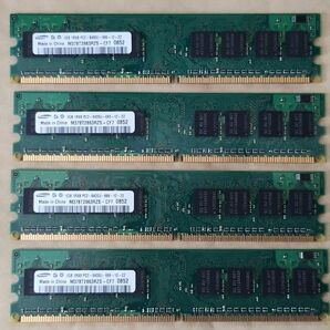 デスクトップ用メモリ（DDR2 PC2-6400U 1GB×4枚）合計4GB