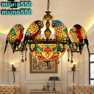 Art hand Auction Stained Glass Pendant Lights, Luxury Ceiling Lights, Stained Glass Lamps, Glass Crafts, Handcraft, Handicrafts, Glass Crafts, Stained glass