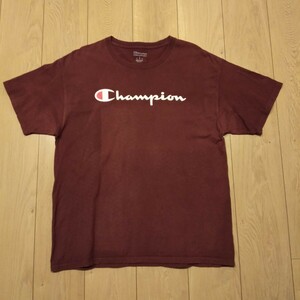 ☆USA古着卸 Lサイズ Champion チャンピオン 文字ロゴ プリント Tシャツ 