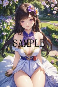 5.15_17 即決特典説明欄へ アニメ系 オリジナル イラスト A4アートポスター 美少女 美女 美乳 同人 コスプレ セクシー グラビア 下着