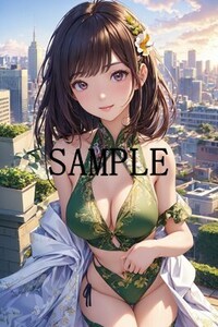 5.15_96 1スタ 即決特典説明欄へ アニメ系 オリジナル イラスト A4アートポスター 美少女 美女 美乳 同人 コスプレ セクシー グラビア 下着