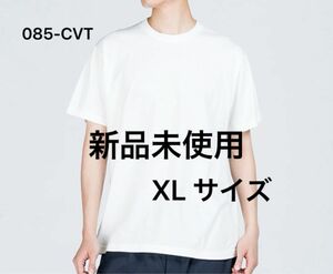 Tシャツ 半袖 綿100% 【085-CVT】XL ホワイト【654】