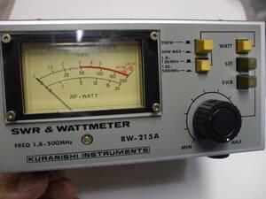 SWR&WATTMETER RW-215A 中古動作未確認
