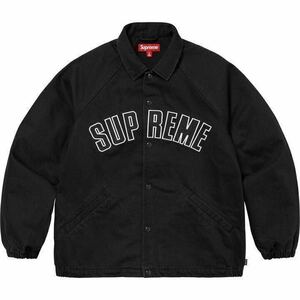 【L/送料無料】24SS Supreme ARC Denim Coaches Jacket Black Large ブラック 