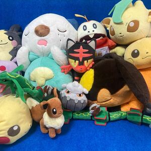  total 12 point soft toy mascot doll child toy Pokemon Pocket Monster pokesen Pokemon center secondhand goods 