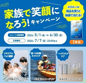 ■□個数3 Bコース エリエール トイレットティシュー1年分 キャンペーン レシート 懸賞・応募6月30日□■