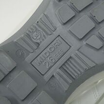 ミドリ安全 MIDORI G3595 安全靴 USED美品 静電 マジックタイプ ホワイト 26.5EE スニーカー 靴 X5360_画像7