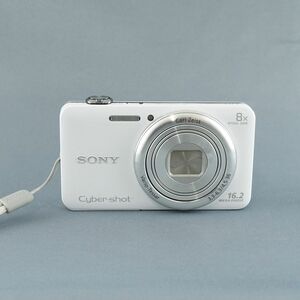SONY Cyber-Shot DSC-WX60 デジタルカメラ USED美品 ツァイスレンズ フルHD動画 光学8倍ズーム ホワイト 完動品 中古 CP6313