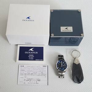 14973【数回使用、自宅保管品】CASIO カシオ OCEANUS オシアナス OCW-S5000-1AJF 腕時計 ソーラー式 電波時計 Bluetooth搭載 