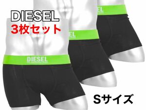 DIESEL ディーゼル ボクサーパンツ 3枚セット Sサイズ ブラック 黒