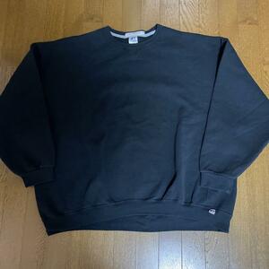 RUSSELL ラッセル 80s～90s スエット 無地 黒 ブラック サイズ：４ＸＬ 古着 ヴィンテージ