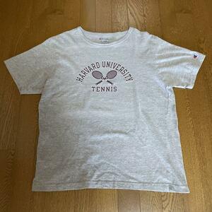 Champion チャンピオン 80s～90s プリントTシャツ グレー L 古着 ヴィンテージ