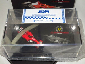 ★マルボロデカール 国内ショップ貼り！年間15勝 Wタイトル！BBR 1/43 FERRARI F2004 ハンガリーGP 付属品完備 M.シューマッハ 新品同様