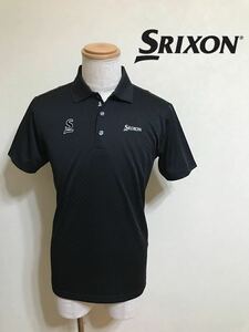 【美品】 SRIXON GOLF スリクソン ゴルフ ウェア ドライポロシャツ トップス トップス サイズM 半袖 黒 チェッカー柄