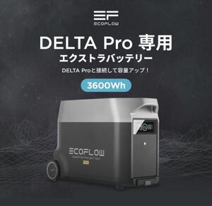 【新品】 Ecoflow DELTA Pro専用エクストラバッテリー