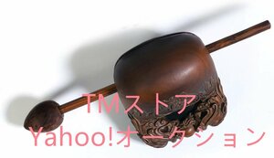 木魚 ミニ（もくぎょ）58mm 仏具 小型 携帯便利 木彫り