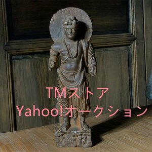 極細工 仏教古美術 仏像 ガンダーラ石仏 Gandhara ガンダーラ美術 石仏 石彫 仏像 装飾 置物　装飾　収蔵　コレクションsux004