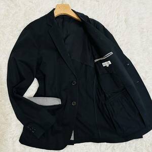  beautiful goods! Paul Smith tailored jacket 2B half reverse side blaser stretch flexible made in Japan on/off spring summer autumn men's M black black Paul Smith