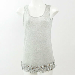  Anne shunt man light gray biju- attaching tank top F