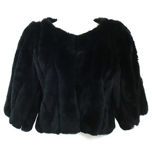 Queens Court QC black fur jacket 
