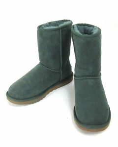 アグ UGG グリーン ムートン ブーツ US6