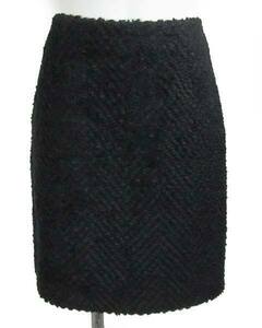 ビアッジョブルー Viaggio Blu 黒 ツィード スカート 1