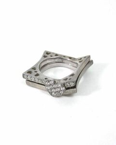  comp octopus n tongue ComptaContent silver Heart ring 8 number 
