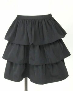 リボンドレス Ribbon Dress 黒 ティアード スカート