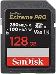 【 サンディスク 正規品 】 SanDisk SDカード 128GB SDXC Class10 UHS-II V60 読取最大28