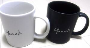 YANUK Yanuk mug 2 piece set * black white black white 