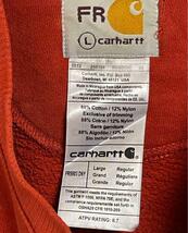 レア希少◆CARHARTT　カーハートｘアイゾット 　スウェットトレーナー　Lサイズ　ポケットロゴ　赤　紺　長袖Tシャツ　カットソー_画像10