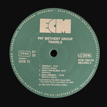 Pat Metheny Group - Travels レコード 2LP Jazz-Rock, Fusion ECM パットメセニー ドイツ盤_画像7