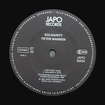 Peter Warren - Solidarity レコード LP JAPO Free Jazz_画像3