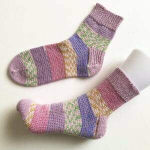 手編み ハンドメイド 靴下 ソックス 毛糸 冷房対策 冷え対策