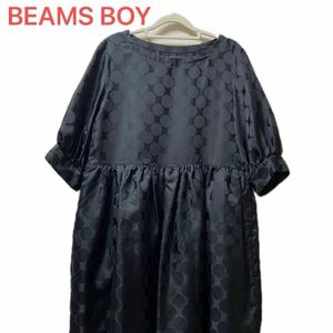 BEAMS BOY ビームス ワンピース 水玉 ドット ブラック 長袖