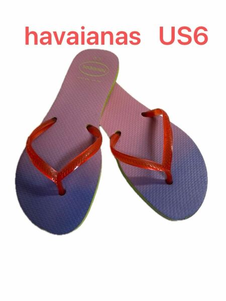 havaianas ハワイアナス　ビーチサンダル グラデーションカラー　USA6