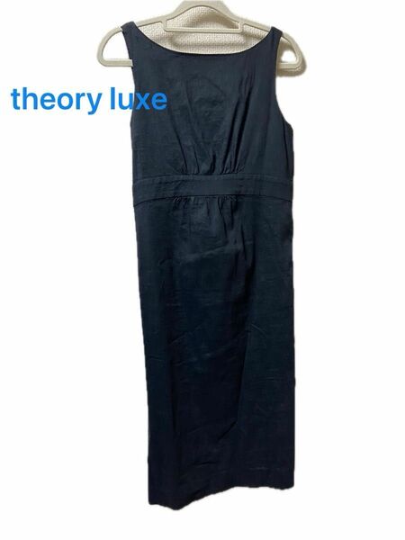 theory luxe セオリー ワンピース ひざ丈 ノースリーブ 38