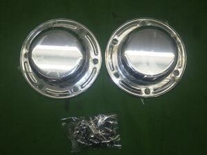  deco truck Chrome station front hub cap left right [ unused ]